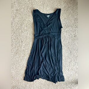 Old Navy Maternity Black Midi Dress